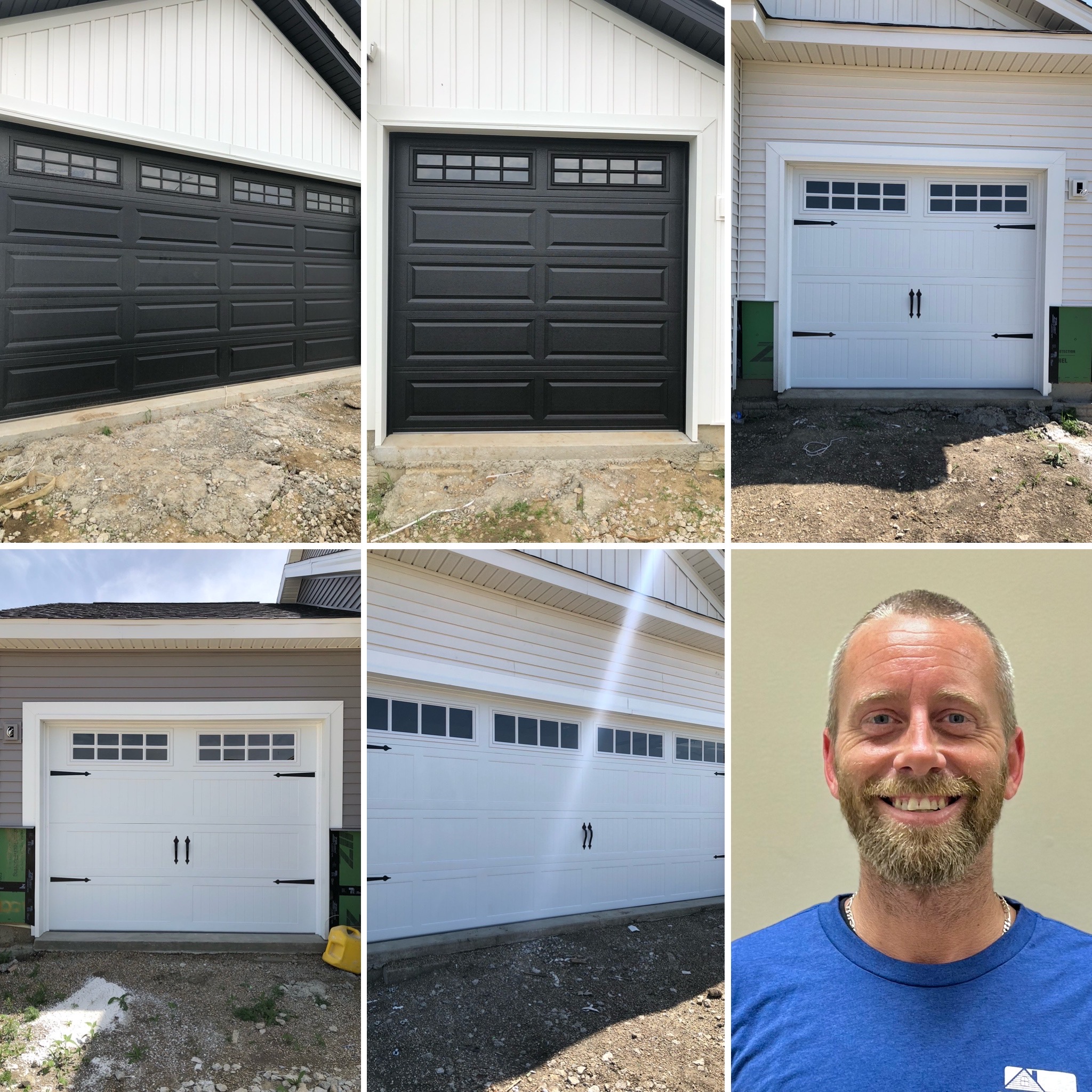 Mitchell has been installing lots of garage doors stamped carriage